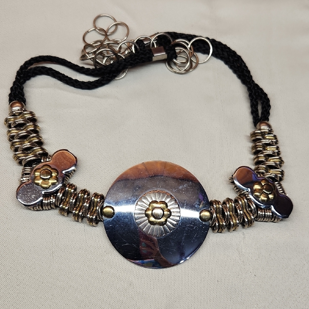 Bohemian Heavy Metal & Rope Adjustable Belt.